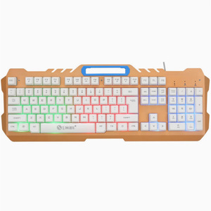Limei T21 Wired Gaming <b>Keyboard</b> Mouse Set Mechanical Feel Illuminated Metal Design For Home Office Gaming - Product Image 2