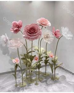 <span class=keywords><strong>E</strong></span>-247 Fiori Giganti in Carta <span class=keywords><strong>e</strong></span> Organza per Palcoscenico Matrimoniale, <span class=keywords><strong>Rose</strong></span> Bianche <span class=keywords><strong>e</strong></span> Rosse per Decorazioni <span class=keywords><strong>e</strong></span> Vetrine - Product Image 3