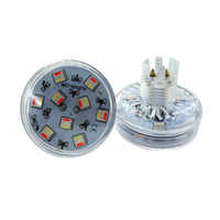Lumière LED RGBW Cabochon Pixel pour parc d'attractions Carnival IP66 étanche E14 RGBW 48MM AC110V préprogrammée, CRI 90 élevé