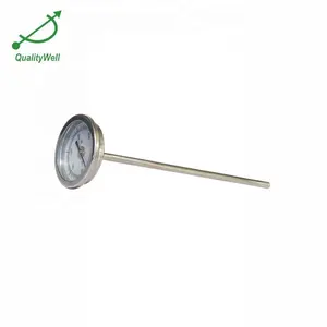 2 Inch Wijzerplaat Grootte Terug Ingang Bimetalen Wijzerplaat Thermometer Met Sonde