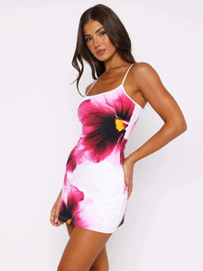 Camisole sur mesure en gros, coupe ajustée, <span class=keywords><strong>jupe</strong></span> courte ajourée, robe sexy et élégante pour femmes - Product Image 2