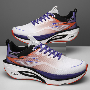 Zapatos unisex estilo walking, transpirables, de malla ligera, con amortiguación, antideslizantes, con cordones, para caminar al aire libre durante todo el día. - Product Image 5
