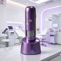 Réduction à durée limitée : Analyseur de follicules pileux intelligent Wi-Fi IA HT-BW36 à double lumière UV blanche pour diagnostic du cuir chevelu en salon et à domicile