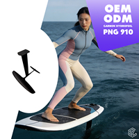 Hydrofoil en carbone PNG 910 réactif, avec pompage efficace et récupération fluide pour le wakefoil à partir du quai et la pratique de la planche à voile sur les petites vagues océaniques