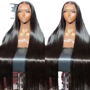 Parrucche Frontali in Pizzo HD 13x4 con Capelli Umani Pre-Pizzicati e Baby Hair, Trasparenti, Lisce, per Donne, Colore Naturale - Product Image 4