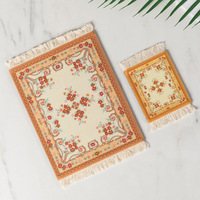 Sous-verre de style tapis persan personnalisé, disponible en super grand, petit et mini, pour tasses et thé