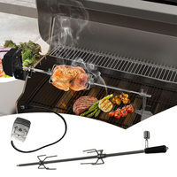 Barbecue de cuisine d'extérieur polyvalent Barbecue à charbon de bois Accessoire de cuisine SUS304 résistant à la corrosion Kit de rôtissoire avec moteur