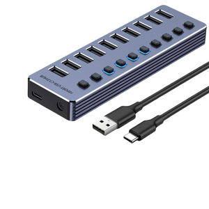 Extenseur USB3.0, <span class=keywords><strong>Hub</strong></span> 3.0, Splitter, Station d'accueil multi-interface, Convertisseur d'ordinateur, Commutateur d'alimentation - Product Image 4
