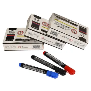 Черный перманентный маркер для ткани на масляной основе, 4 цвета, наконечник 4,2 мм/2,3 мм, водостойкий, невыцветающий, нестираемый, двусторонний контурный маркер - Product Image 5