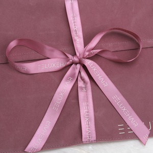 Pochette enveloppe en daim rose avec impression de logo personnalisé, sac à main, emballage cadeau, sac à bijoux, sac à poussière en velours de luxe avec rabat - Product Image 4