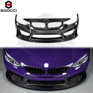 Fibra de carbono <span class=keywords><strong>real</strong></span> 3D tipo M3 M4 parachoques delantero piezas de automóvil buena instalación reemplazo de parachoques de coche para <span class=keywords><strong>BMW</strong></span> M3 F80 M4 F82 F83 2014 + - Product Image 1