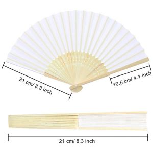 Quạt giấy tre dùng trong đám cưới bãi biển - Họa tiết hoa nhiệt đới & tên tùy chỉnh - Product Image 3