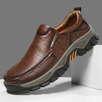 Chaussures plates décontractées pour hommes, à enfiler, à semelle souple, antidérapantes, de haute qualité, confortables, pour affaires et travail en extérieur