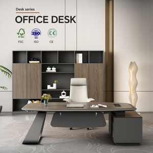 Alta calidad de lujo de madera Ceo Boss Manager Mesa de oficina Executive Ceo Escritorio de oficina Mesa grande Ceo - Product Image 2