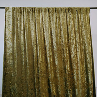 Rideau de fond en velours écrasé 5x10FT pour scène de mariage, photomaton, décoration d'événements, couleur personnalisée
