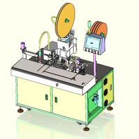 Machine semi-automatique de dénudage de câbles multicœurs, de sertissage, de chargement de tubes et d'insertion de boîtiers de bornes