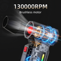 Mini Soplador Turbo, Soplador de Aire Comprimido Recargable, Secador de Aire, Eliminador de Polvo para Limpieza de PC