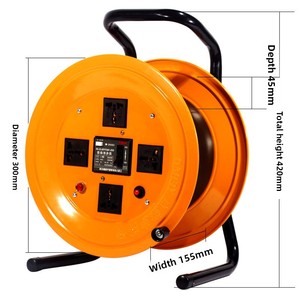 Enrouleur de câble standard national de <span class=keywords><strong>50m</strong></span> avec 220V pour équipement électrique et carte de traînée - Product Image 2