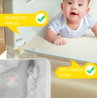 Barandilla de Cama con Certificación CE, Barandas de Seguridad para Bebés, Protectores de Cuna para Niños Pequeños, Protector Transparente de Barandilla de Seguridad