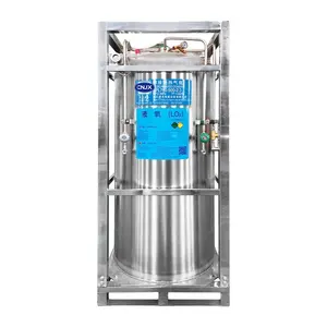 Cryogenic Gas Cylinder Dewar Vessel With Frame for Liquid Oxygen Nitrogen Argon CO2