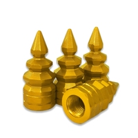 Capuchons de valve Schrader en alliage d'aluminium en forme d'arbre Hengtu, multicolores, universels, 32*13mm, pour voitures et motos