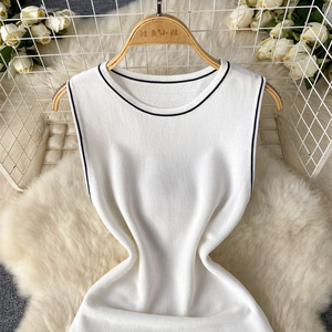 Femmes Sexy <span class=keywords><strong>Chic</strong></span> Fish <span class=keywords><strong>Miss</strong></span> Robe en Noir et Blanc Style Unique Collier Sexy Bandage Robe Bretelles Robes - Product Image 3