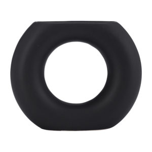 Vaso a Forma di Ciambella in Ceramica Moderna per Soggiorno, Camera da Letto, Ufficio e Studio - Product Image 1