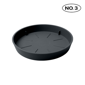 Plafarm Soucoupe en plastique pour plantes N° 3 JWPL0047 Gris foncé Grande base de pot de fleurs pour intérieur, extérieur, jardin, pépinière, balcon, plateau de drainage - Product Image 2
