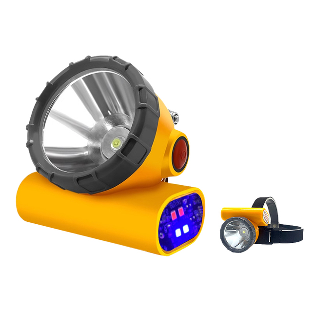 Rechargeable Industrial LED Headlamp IP65 Waterproof Explosion-Proof Adjustable Beam 25-35hr Runtime for Outdoor Mining Fishing
