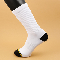 Chaussettes mi-mollet personnalisables par sublimation, vierges, élastiques, respirantes, en coton, pour transfert thermique, motifs DIY, chaussettes publicitaires