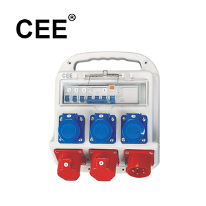 Cáp với hộp phân phối Cee witchh Cee Bảng điều chỉnh ổ cắm 16A 3P <span class=keywords><strong>IP67</strong></span> màu xanh - Product Image 5