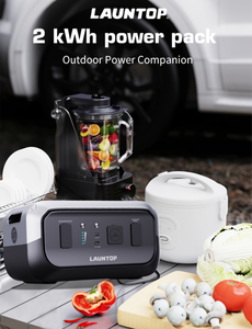 Station d'alimentation portable LiFePO4 avec <span class=keywords><strong>batterie</strong></span> externe solaire et onduleur à onde sinusoïdale pure pour les situations d'urgence familiales, le <span class=keywords><strong>camping</strong></span> et les <span class=keywords><strong>camping</strong></span>-cars - Product Image 3