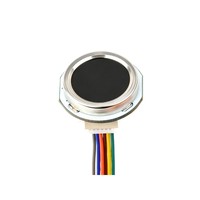 Sensor Sidik Jari Kapasitif All-In-One Berbentuk Bulat (G), Indikator LED Terpasang, Piksel Gambar 192 * 192, Komunikasi UART