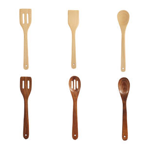 Vente en gros d'ustensiles de cuisine antiadhésifs, grattoir, spatule, casserole, cuillère, ustensiles de cuisine en bois de <span class=keywords><strong>bambou</strong></span> pour ustensiles de cuisine - Product Image 5