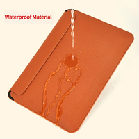 Housse pour ordinateur portable en cuir PU, antichoc, protectrice, avec logo personnalisé pour MacBook 14 pouces, housse pour ordinateur portable