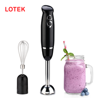 Mixeur plongeant électrique portable personnel HB-101SB avec moteur DC, pas cher, 2 vitesses, bouton poussoir, pour écraser la glace
