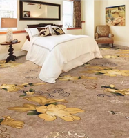 Tapis en nylon d'hôtel de luxe de restaurant tapis épais personnalisé mur à mur tapis imprimés de polyester d'aéroport d'Axminster