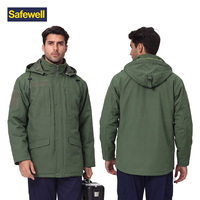 Veste de travail d'hiver personnalisée, rembourrée, résistante à l'usure, multi-poches, matelassée, pour entrepôt, logo personnalisé, OEM