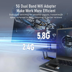 Nuevo Adaptador USB Inalámbrico Externo de Alta Velocidad WiFi 6 AX1800 de Doble Banda 5G en Stock - Product Image 3