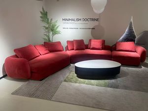 High-end Friendly L-shaped Sectional Sponge-<b>Filled</b> <b>Cushions</b> Modern Design for Villa Apartment Living Room Sofa - Product Image 3