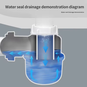 Meilleures ventes : Siphon de vidange pour évier de cuisine à cuve unique, en PP durable, résistant aux hautes températures, moderne et facile à installer - Product Image 6