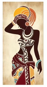 Arte <span class=keywords><strong>de</strong></span> pared Vintage africano étnico 3 uds pintado <span class=keywords><strong>al</strong></span> óleo negro mujer lienzo impresiones para sala <span class=keywords><strong>de</strong></span> estar <span class=keywords><strong>Cuadros</strong></span> decorativos para el hogar - Product Image 3
