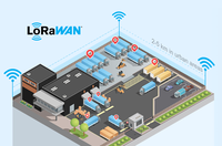 Traqueur GPS LoRa pour l'extérieur Suivi de localisation pour la gestion des véhicules Capteur de détection GPS