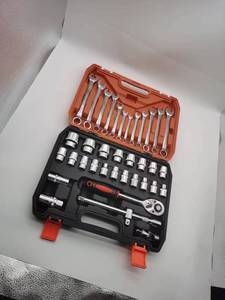 Kits d'outils à main OEM pour la réparation automobile, boîte à outils de 37 pièces, jeu de clés à cliquet et douilles - Product Image 3