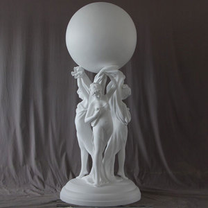 Escultura Artística Cuadrada para Exteriores, Decoración de Mitología Griega, Gracia, Misericordia, Tres Diosas Sosteniendo la Palabra, Estatua Hecha a Mano de Resina y Fibra de Vidrio - Product Image 6