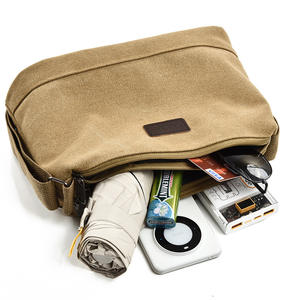 Sac à bandoulière en toile pour hommes, sac à bandoulière léger et décontracté de grande capacité pour un usage quotidien - Product Image 5