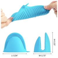 KZR – Nouveaux gants de cuisine et dessous de plat en silicone imprimé, modernes, pour la cuisine, le barbecue et les restaurants