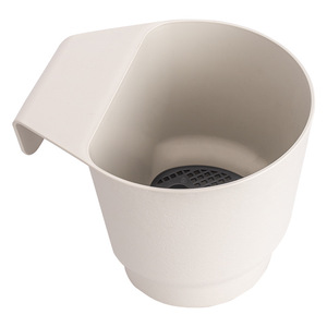 <b>Plastic</b> Hanging <b>Basket</b> Round For Balcony And Stair Railing Plant Pot With Hangable Design For Home Use - Product Image 3