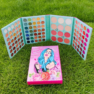 Palette de fards à paupières Carol G 117 couleurs en gros, palette de livre de maquillage, palette Selena à haute teneur en pigments - Product Image 4