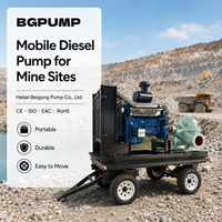 Bomba Centrífuga de Alta Presión para Minería, Bomba de Dragado Diésel, Bomba Centrífuga Multietapa Resistente al Desgaste para la Industria Minera